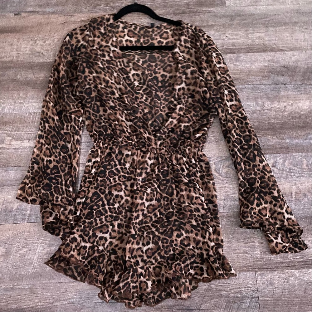 Leopard romper